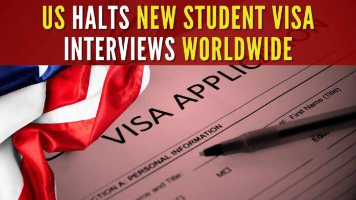 State Department Halts Interviews for Student and Exchange Visas – The New York Times