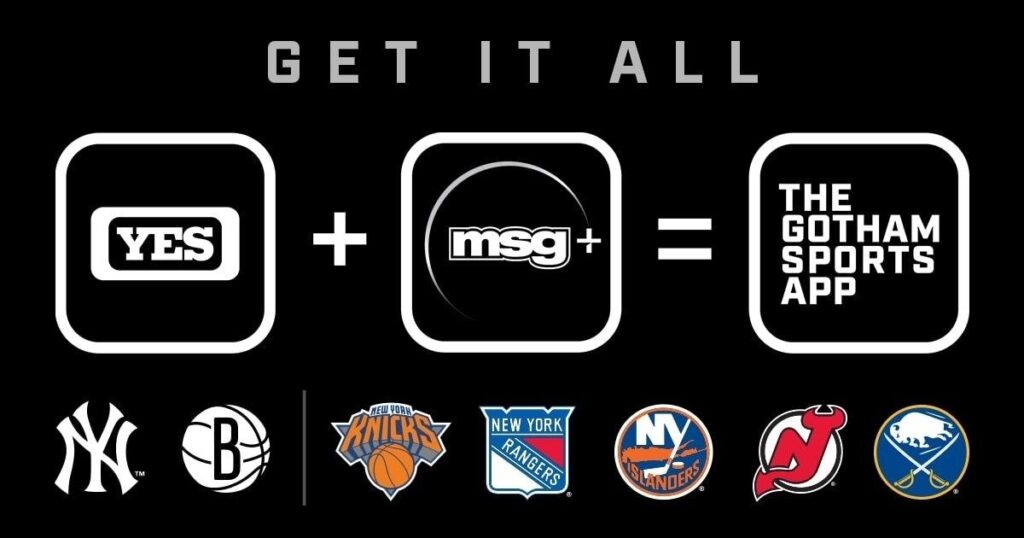 YES Network and MSG Networks launch Gotham Sports local streaming app – SportsPro
