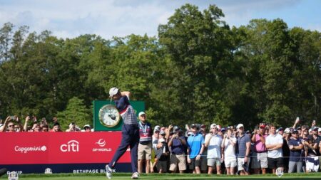 Ryder Cup: Donald Trump arrives at Bethpage Black to support USA against Europe – BBC