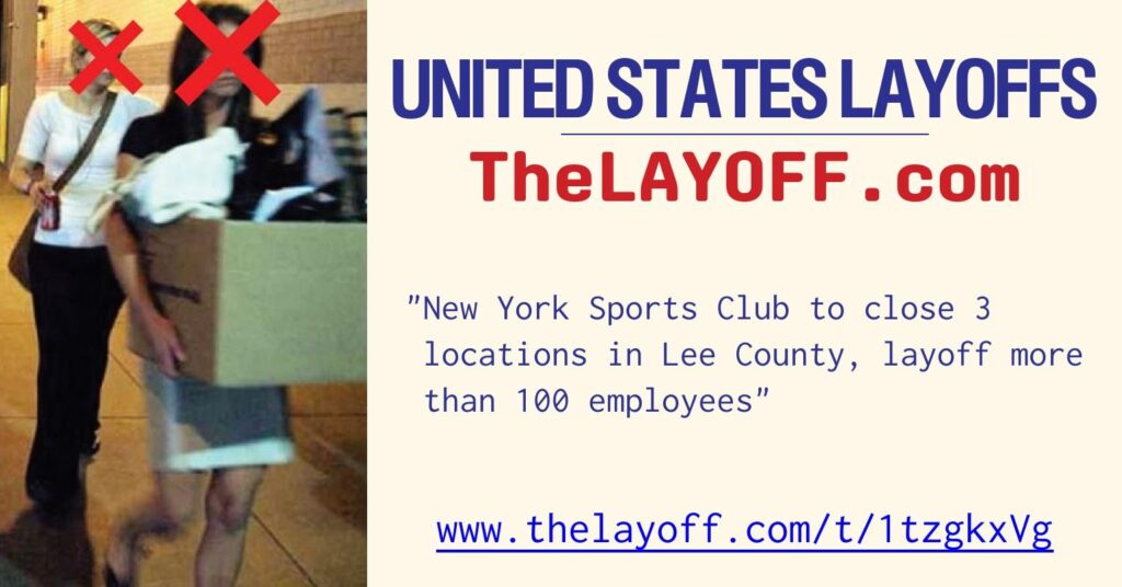 New York Sports Club to close 3 locations in Lee County, layoff more than 100 employees – The News-Press
